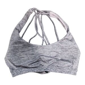 Victoria's Secret Bralette XS Lilac Black Stripe Padded Strappy‎ Back Bra Top